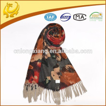 ODM custom available sample lady jacquard wool shawls